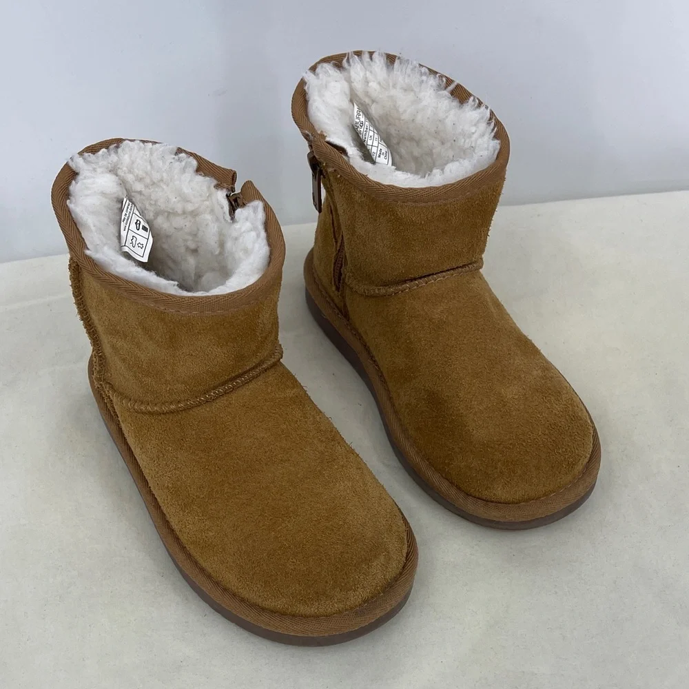 Koolaburra by UGGS Tan Kids Slippers TODDLER SIZE 12